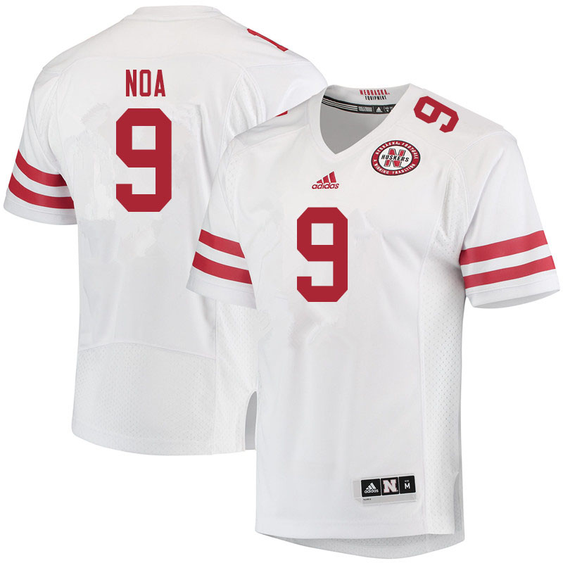 Men #9 Kanawai Noa Nebraska Cornhuskers College Football Jerseys Sale-White